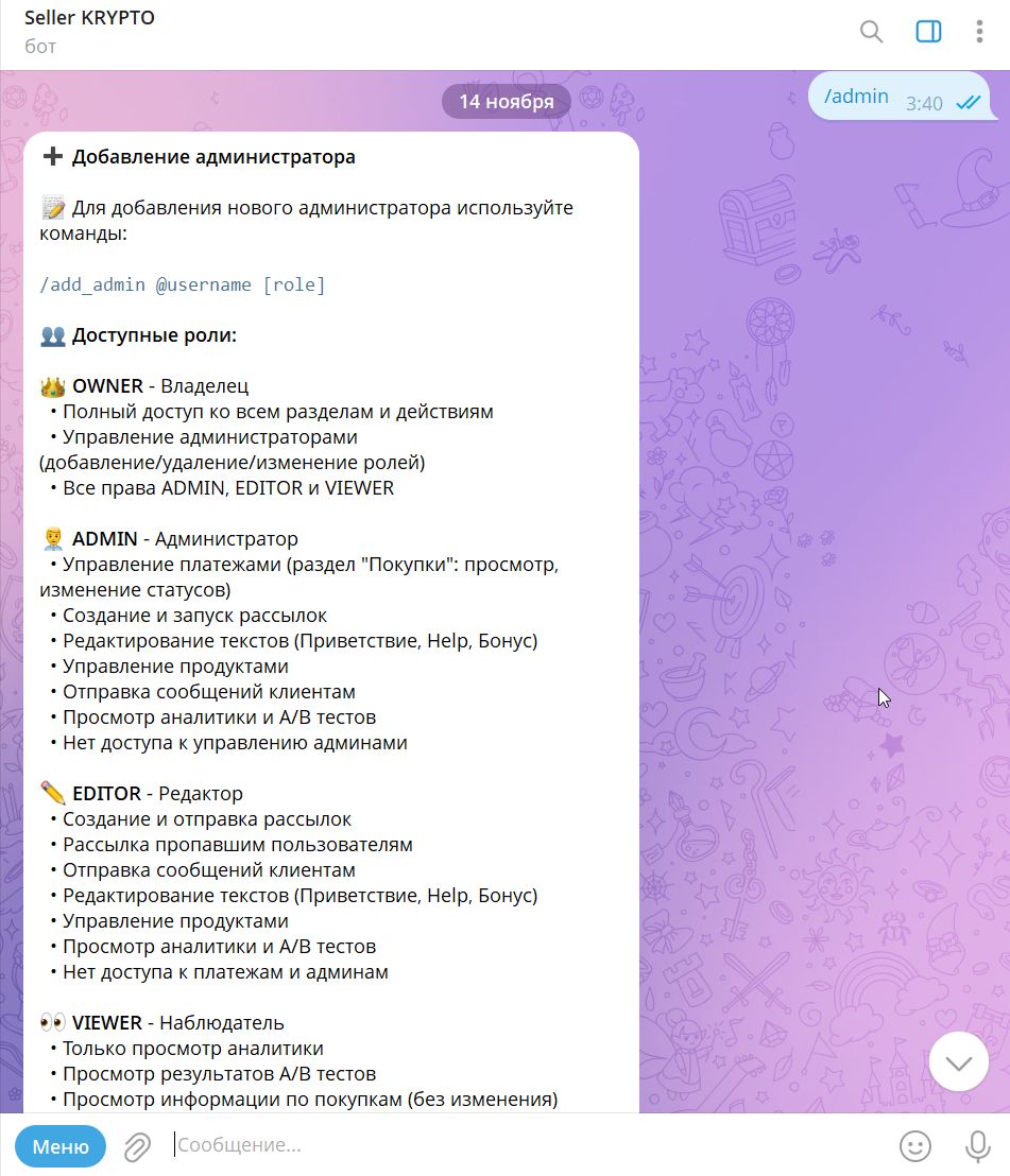 Админ-панель бота 2