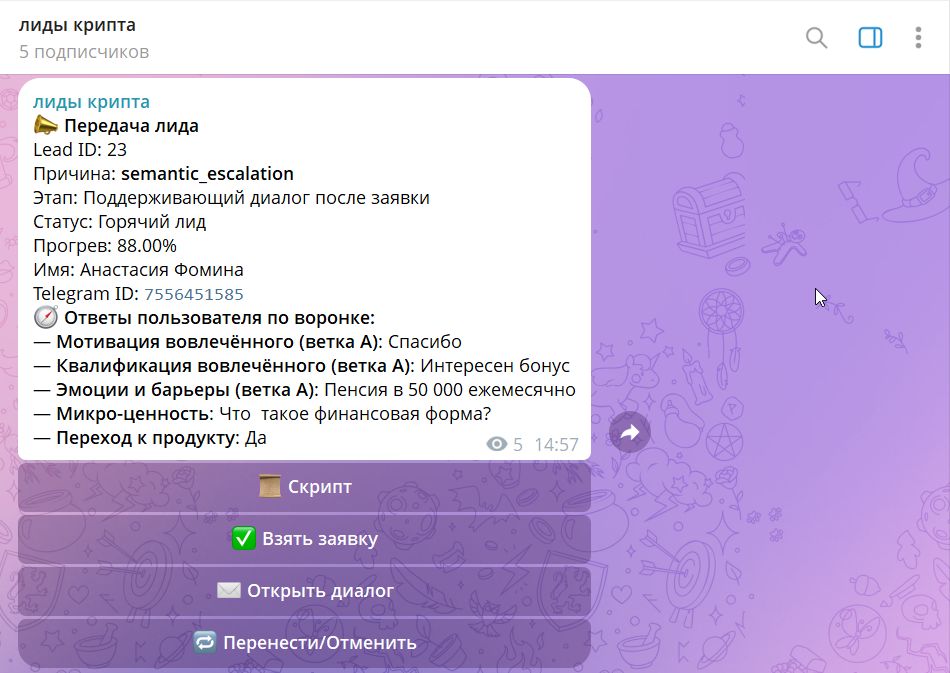 Система скоринга лидов 1